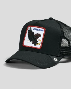 Headwear*Goorin Bros The Freedom Eagle Trucker Cap Black