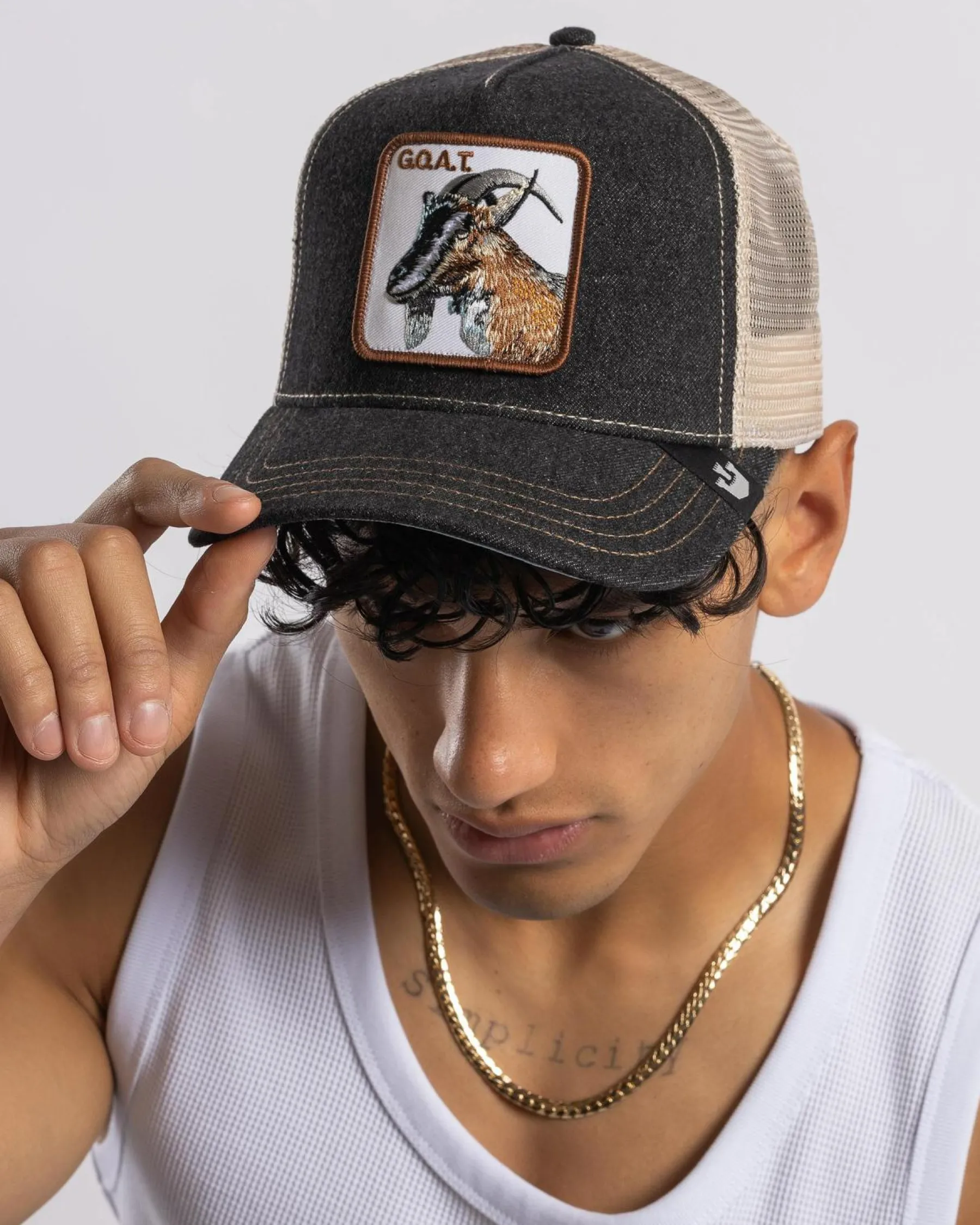 New The GOAT Trucker Cap Headwear