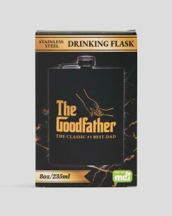 Gifts & Novelty|Gifts & Novelty*Get It Now The Goodfather Metal Flask Black/gold