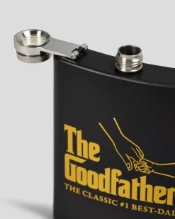 Gifts & Novelty|Gifts & Novelty*Get It Now The Goodfather Metal Flask Black/gold