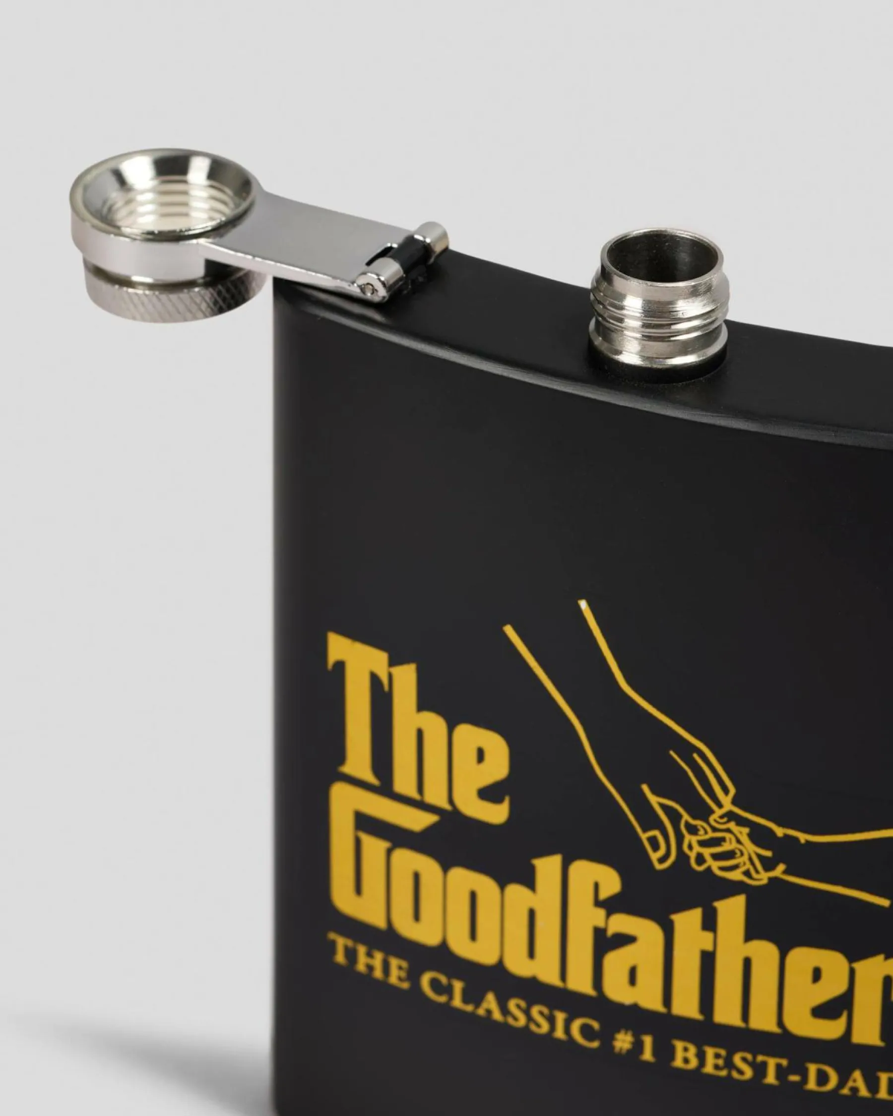Gifts & Novelty|Gifts & Novelty*Get It Now The Goodfather Metal Flask Black/gold