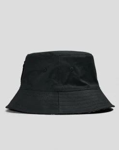 Headwear*The Mad Hueys The Island Captain Reversible Bucket Hat Black