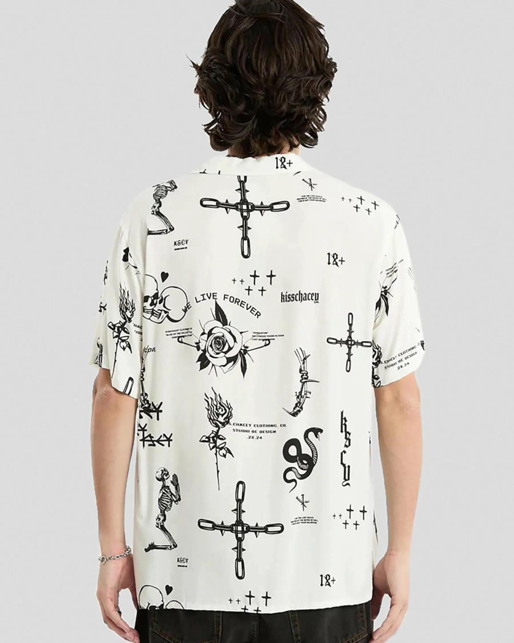 Sale The Kiss Relaxed Resort Short Sleeve Shirt Tops & T-Shirts