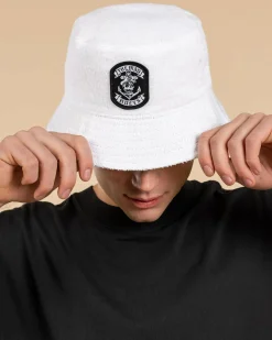 Sale The Sailor Anchor Reversible Terry Bucket Hat Headwear
