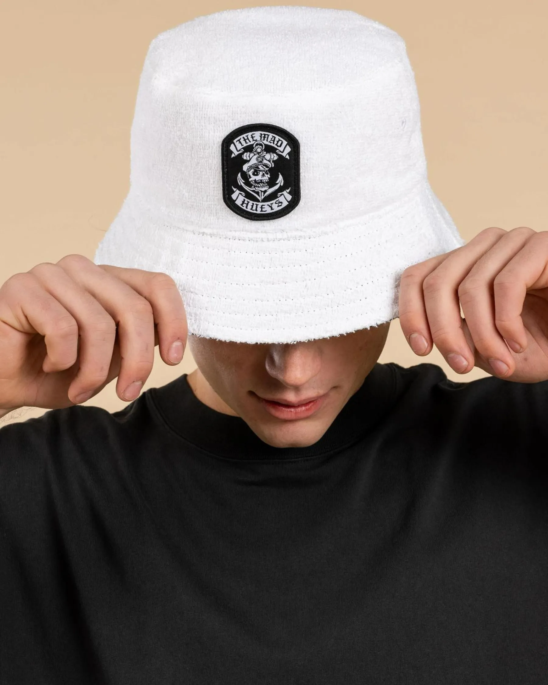 Sale The Sailor Anchor Reversible Terry Bucket Hat Headwear