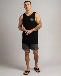 Tops & T-Shirts*The Mad Hueys The Sea Captain Singlet Tank Black