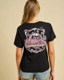 Tops*The Mad Hueys The Sea Captain T-Shirt Black