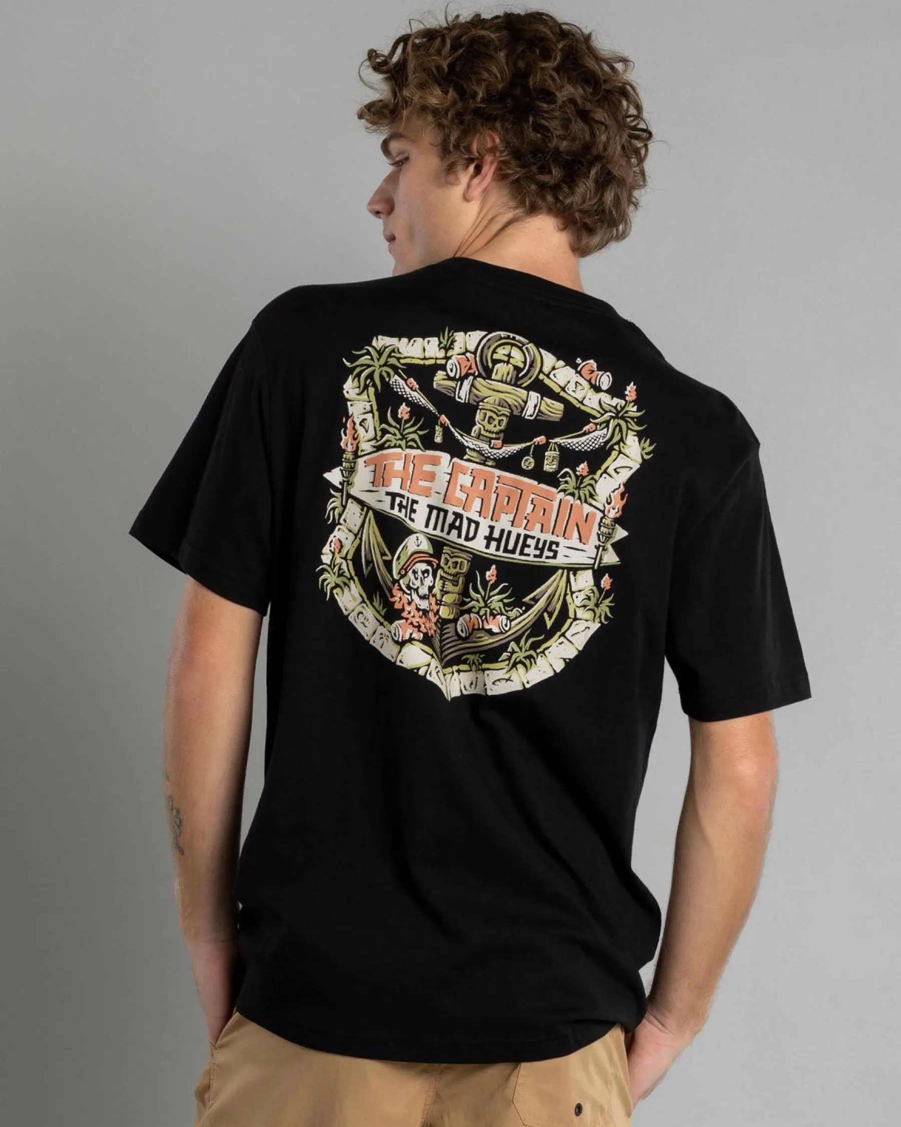 Tops & T-Shirts*The Mad Hueys The Tiki Captain T-Shirt Black