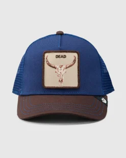 Clearance The Two-Tone Skull Trucker Cap Headwear