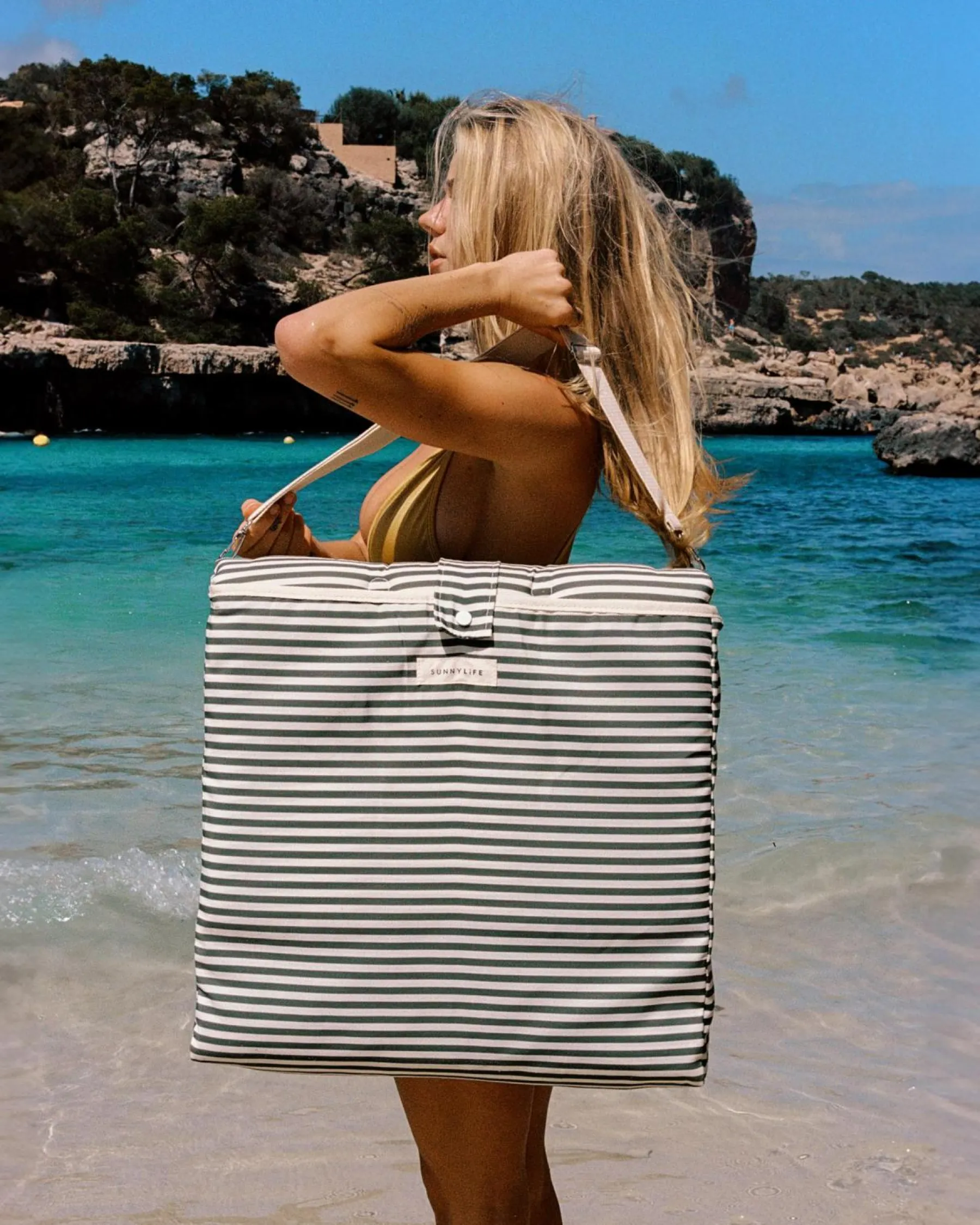 Beach Accessories|Beach Accessories & Towels*Sunnylife The Vacay Reclining Beach Chair Olive