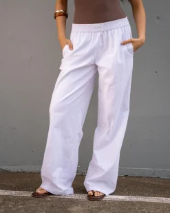 Bottoms*Ava And Ever Theo Pants White