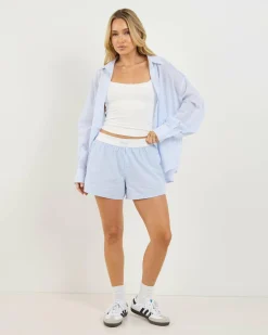 Bottoms*Ava And Ever Theo Shorts Light Blue