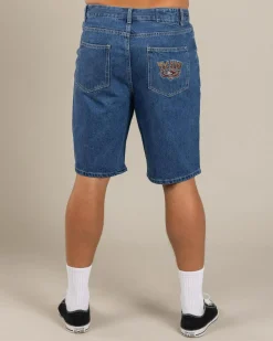 Denim|Shorts & Bottoms*Happy Hour Thrift Denim Shorts Washed Blue