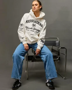Jumpers & Hoodies*Nena & Pasadena Thrill Relaxed Hoodie Natural White