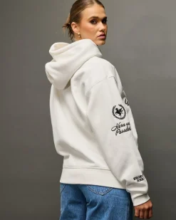 Jumpers & Hoodies*Nena & Pasadena Thrill Relaxed Hoodie Natural White