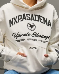 Jumpers & Hoodies*Nena & Pasadena Thrill Relaxed Hoodie Natural White
