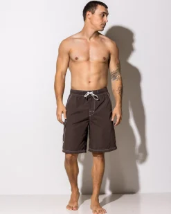 Board Shorts|Shorts & Bottoms*Billabong Throw On Board Shorts Dark Brown