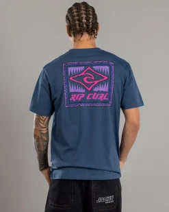 Tops & T-Shirts*Rip Curl Throwback T-Shirt Light Navy