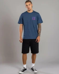 Tops & T-Shirts*Rip Curl Throwback T-Shirt Light Navy