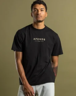 Tops & T-Shirts*Afends Thrown Out T-Shirt Black/taupe