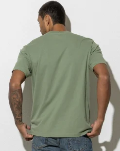 Tops & T-Shirts*Afends Thrown Out T-Shirt Oil Green