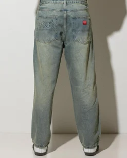 Shorts & Bottoms*Worship Supplies Throws Big Lounger Jeans Garage Grime Blue