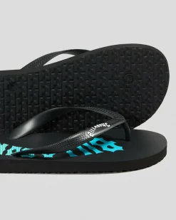 Flip Flops & Sandals*Billabong Tides Thongs Black Multi