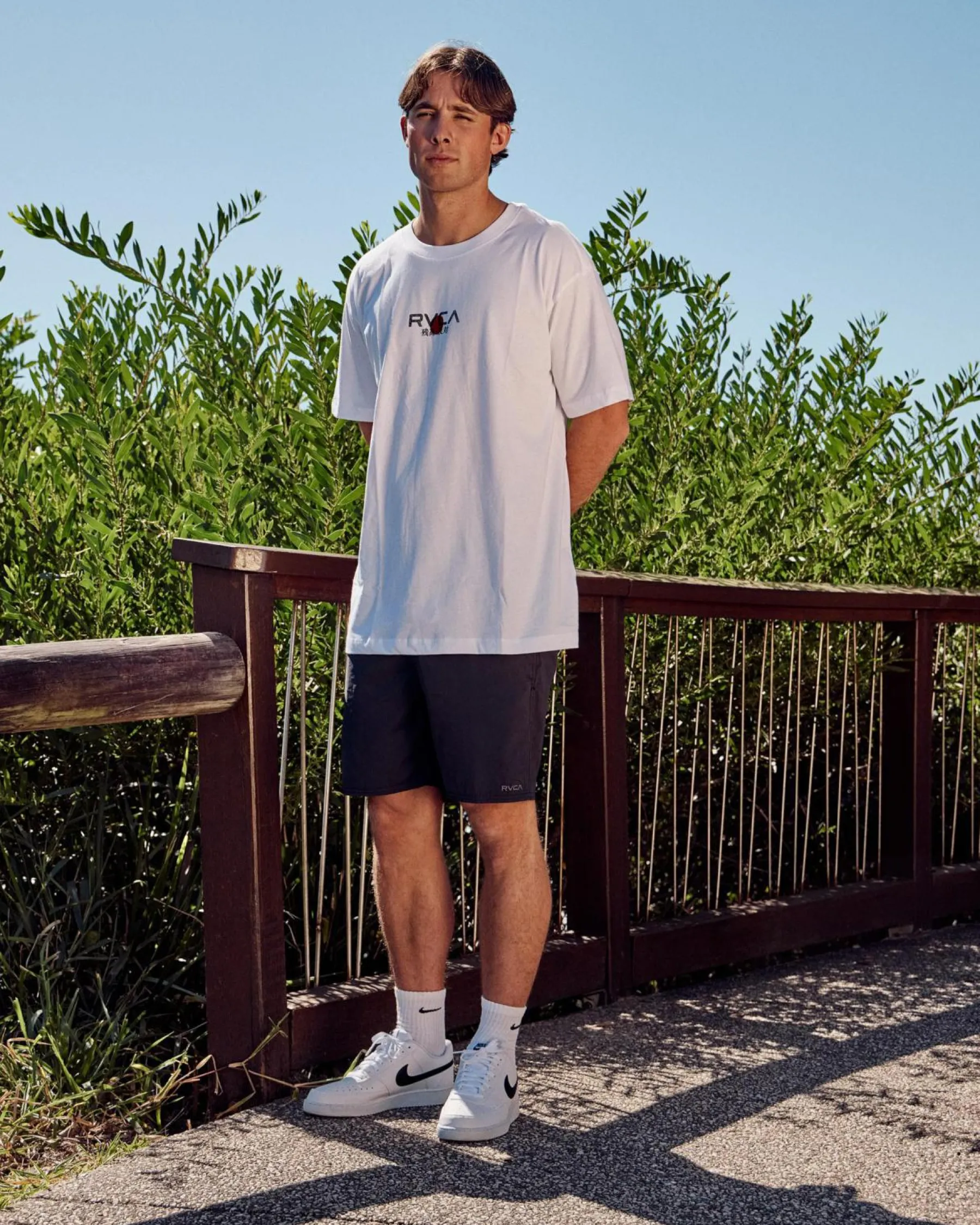 Tops & T-Shirts*RVCA Tiger Sun T-Shirt White