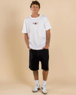 Tops & T-Shirts*RVCA Tiger Sun T-Shirt White
