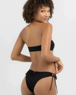 Bikinis*Kaiami Tilly High Cut Tie Bikini Bottom Black