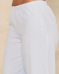 Bottoms*Mooloola Tilly Pants Light Blue Stripe
