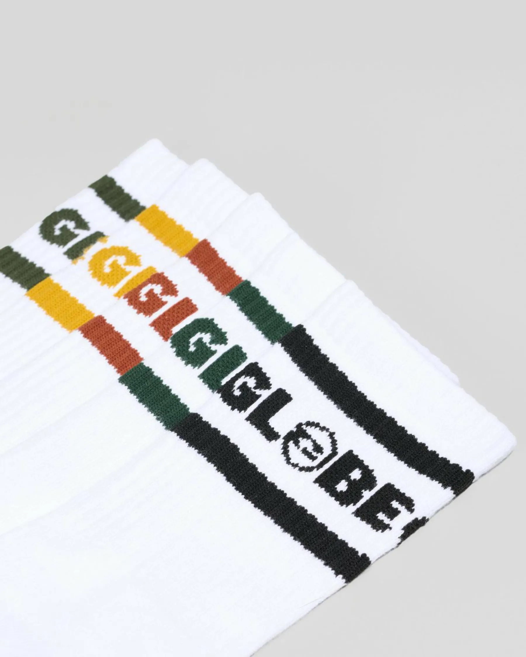 Socks*Globe Tilt Crew Socks 5 Pack White/assorted