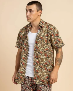 Tops & T-Shirts*Great Northern Tinnie Short Sleeve Shirt Tan