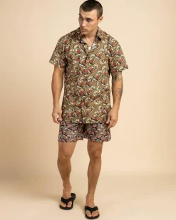 Tops & T-Shirts*Great Northern Tinnie Short Sleeve Shirt Tan
