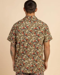 Tops & T-Shirts*Great Northern Tinnie Short Sleeve Shirt Tan