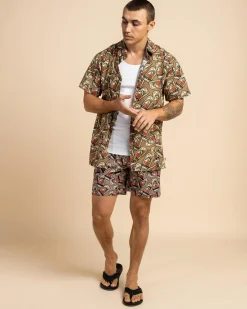 Tops & T-Shirts*Great Northern Tinnie Short Sleeve Shirt Tan