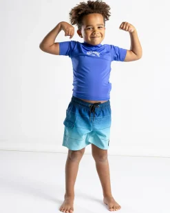 Rashies|Toddlers*Billabong Toddlers' All Day Arch Short Sleeve Rash Vest Cobalt