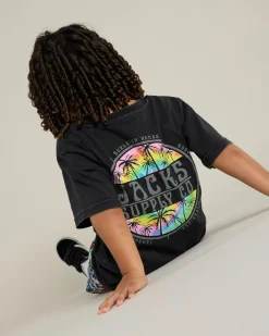 Toddlers|Tops & T-Shirts*Jacks Toddlers' Aloha T-Shirt Black Acid
