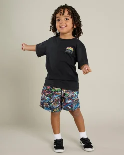 Toddlers|Tops & T-Shirts*Jacks Toddlers' Aloha T-Shirt Black Acid