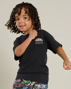 Toddlers|Tops & T-Shirts*Jacks Toddlers' Aloha T-Shirt Black Acid
