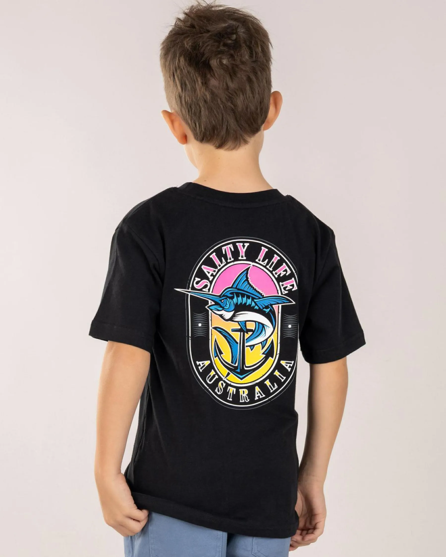 Toddlers|Tops & T-Shirts*Salty Life Toddlers' Anchored Fin T-Shirt Black