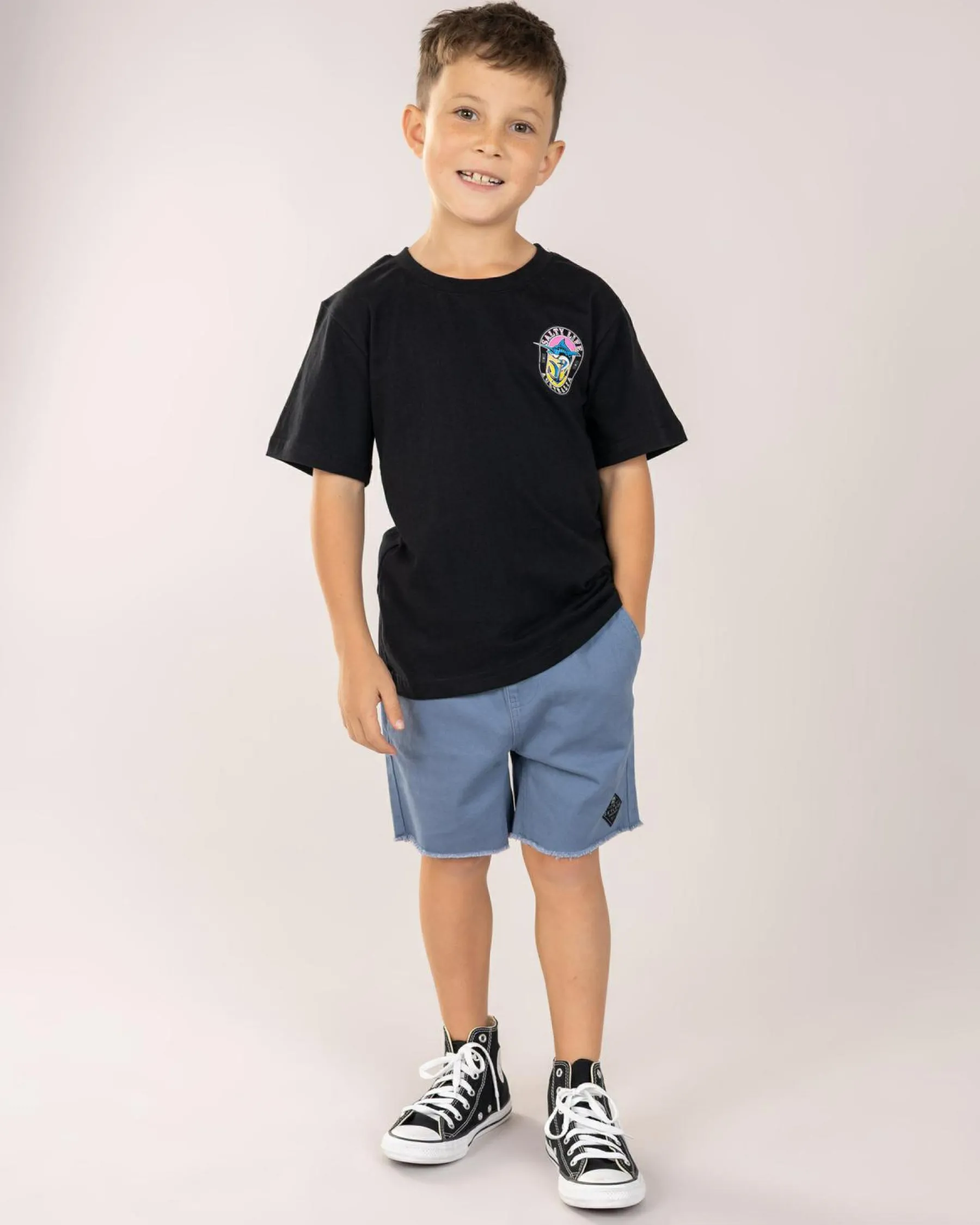 Toddlers|Tops & T-Shirts*Salty Life Toddlers' Anchored Fin T-Shirt Black