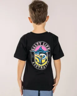 Toddlers|Tops & T-Shirts*Salty Life Toddlers' Anchored Fin T-Shirt Black