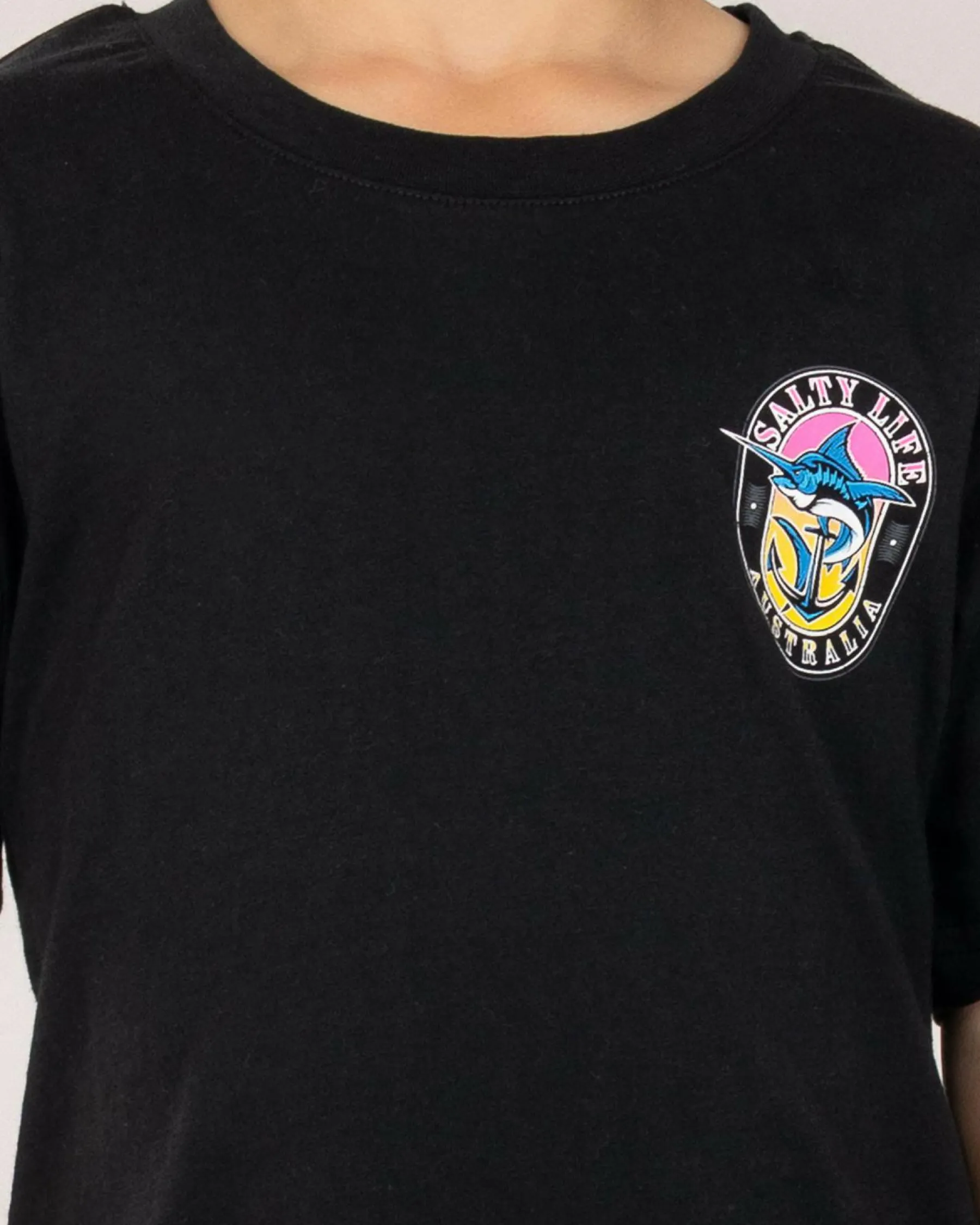 Toddlers|Tops & T-Shirts*Salty Life Toddlers' Anchored Fin T-Shirt Black