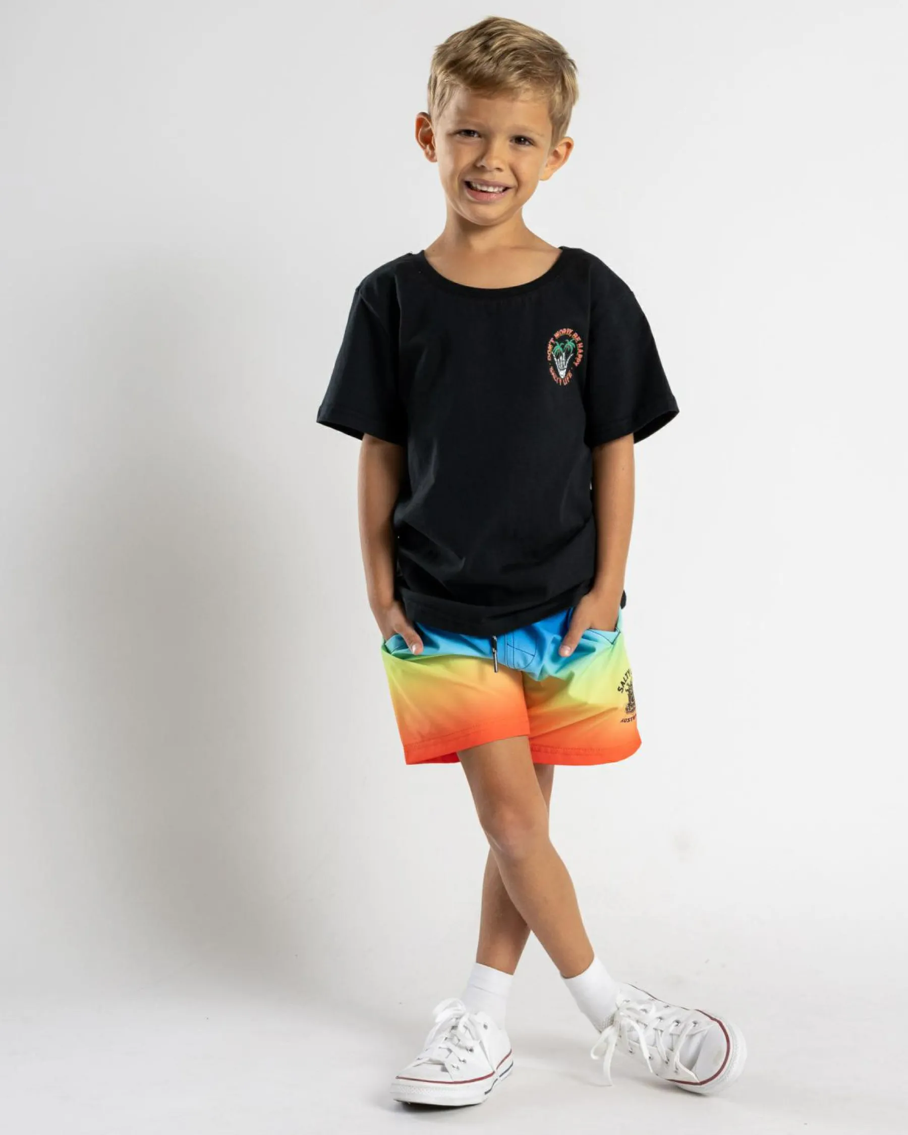 Outlet Toddlers' Be Happy T-Shirt Kids/BOY Toddlers|Tops & T-Shirts