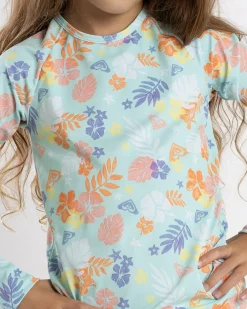 Toddlers' Beach Bay Long Sleeve Rash Vest Set Kids Rash Vests|Toddlers