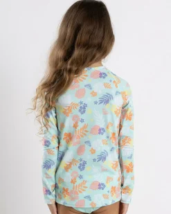 Toddlers' Beach Bay Long Sleeve Rash Vest Set Kids Rash Vests|Toddlers