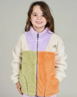 Toddlers|Outerwear*Rip Curl Toddlers' Block Party Polar Fleece Jumper Lilac