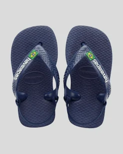 Toddlers|Flip Flops & Sandals*Havaianas Toddlers' Brazil Logo Thongs Navy/citric Yellow