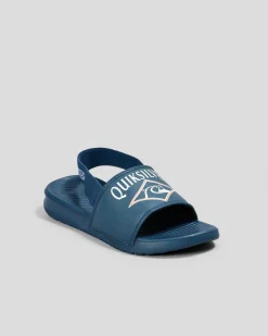 Toddlers|Slides*Quiksilver Toddlers' Bright Coast Strapped SP KD Slides Blue 5